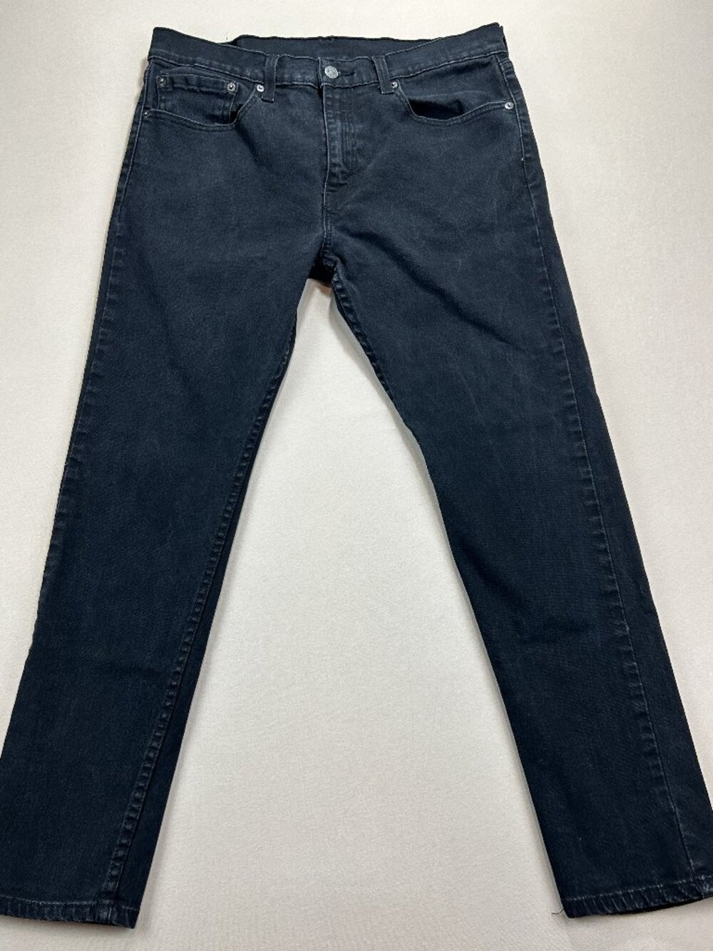 Levis 512 Jeans Men's Size 34x30 Black Denim Mid Rise Slim Straight Stratch